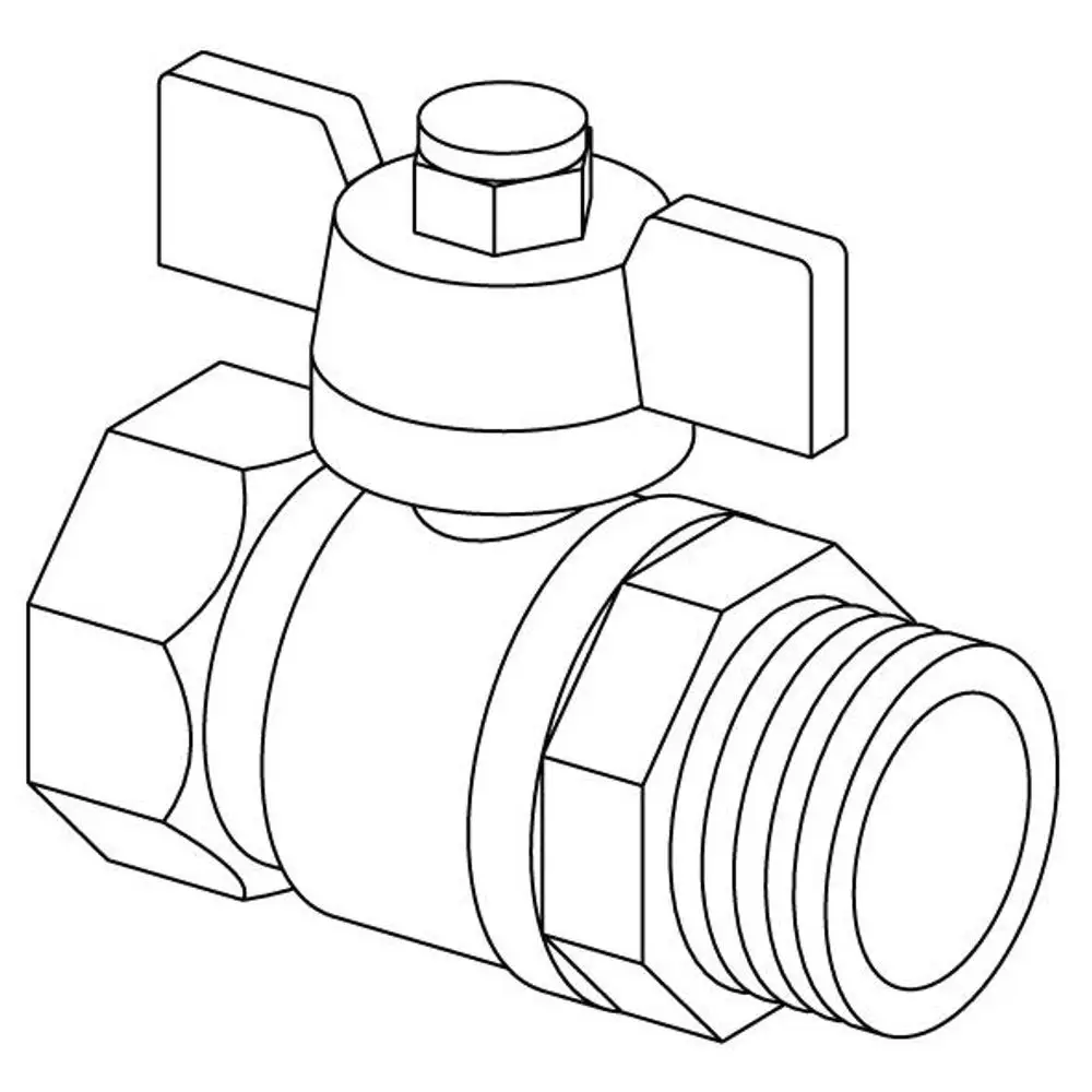 Kugelhahn von Uponor mit Handhebel zur Steuerung des Wasserflusses, G3/4-Anschluss, aus robustem Material, geeignet für Heizungsanwendungen.